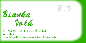 bianka volk business card